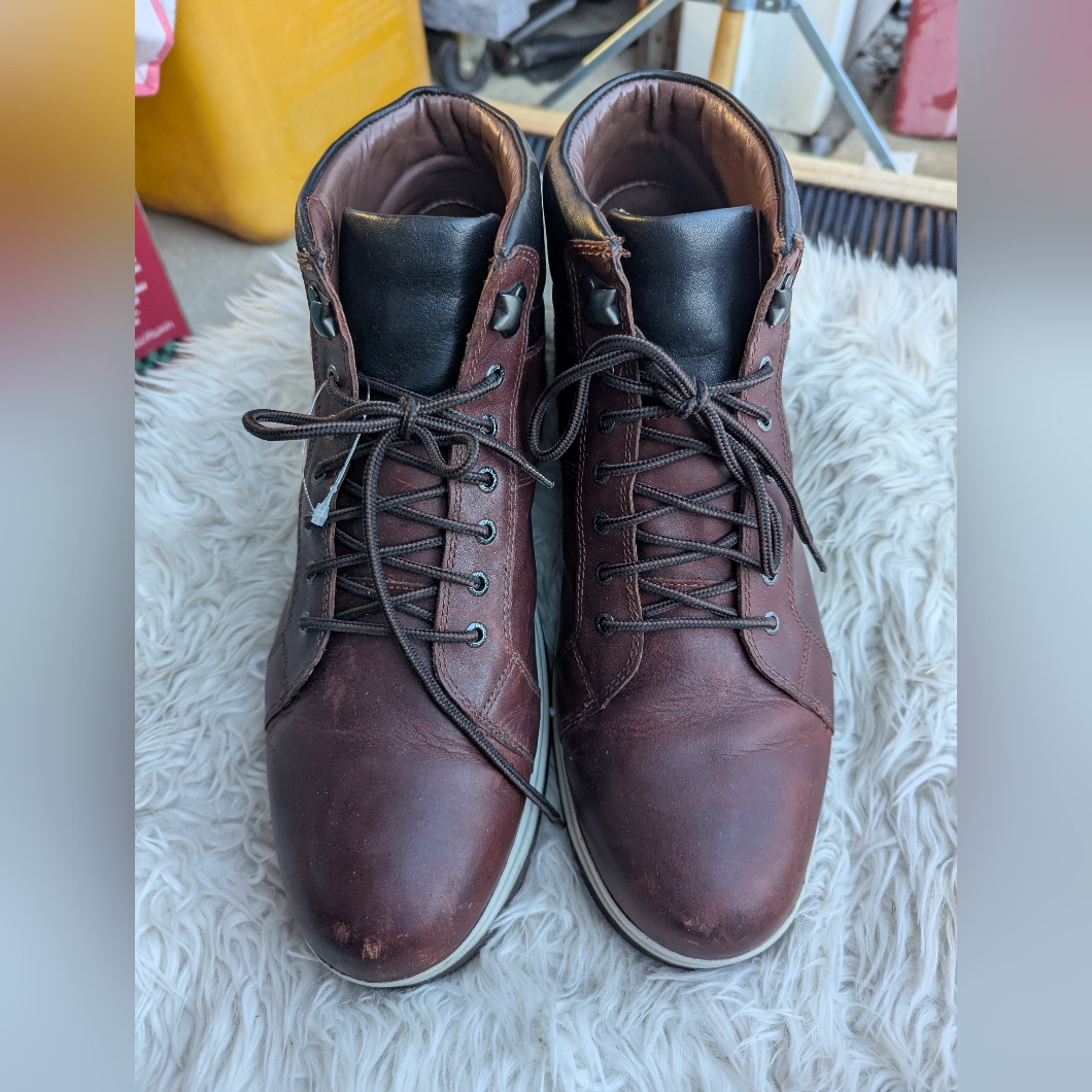Johnston & Murphy Xc4 Waterproof Brown Leather Lace Up Boots Size 12m